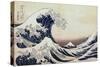 Under the Wave Off Kanagawa, 1831-1834-Katsushika Hokusai-Stretched Canvas