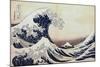 Under the Wave Off Kanagawa, 1831-1834-Katsushika Hokusai-Mounted Giclee Print