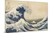 Under the Wave Off Kanagawa, 1831-34-Katsushika Hokusai-Mounted Giclee Print