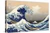 Under the Wave off Kanagawa by Hokusai-Fine Art-Stretched Canvas