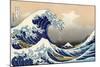 Under the Wave off Kanagawa by Hokusai-Fine Art-Mounted Photographic Print