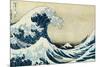 Under the Wave, Off Kanagawa-Katsushika Hokusai-Mounted Art Print