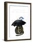 Under The Weather With Cat And Umbrella-Cherie Roe Dirksen-Framed Giclee Print