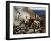 Under the Yoke (Burning the Brushwoo)-Eero Järnefelt-Framed Giclee Print