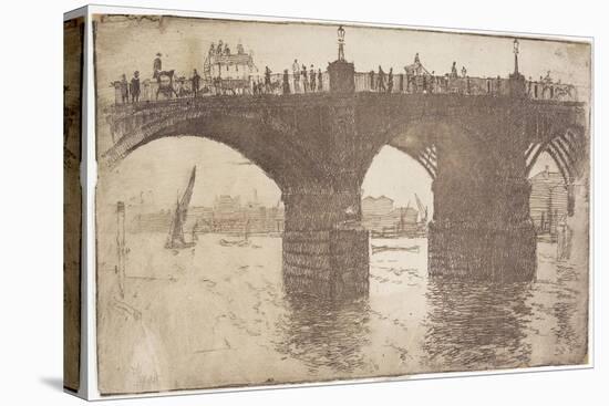 Under Vauxhall Bridge, 1893-Joseph Pennell-Stretched Canvas