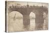 Under Vauxhall Bridge, 1893-Joseph Pennell-Stretched Canvas