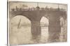 Under Vauxhall Bridge, 1893-Joseph Pennell-Stretched Canvas