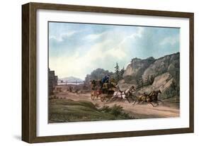 Under Weigh Without a Pilot, 1836-J Harris-Framed Giclee Print