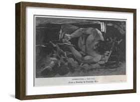 Undercutting a Thin Coal Seam-Margery May-Framed Art Print