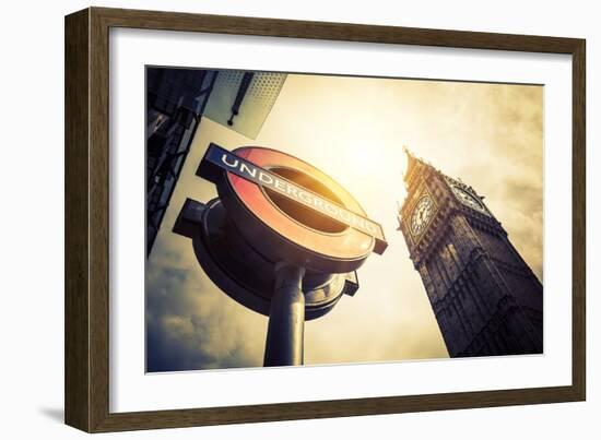 Underground and Big Ben-prochasson-Framed Photographic Print