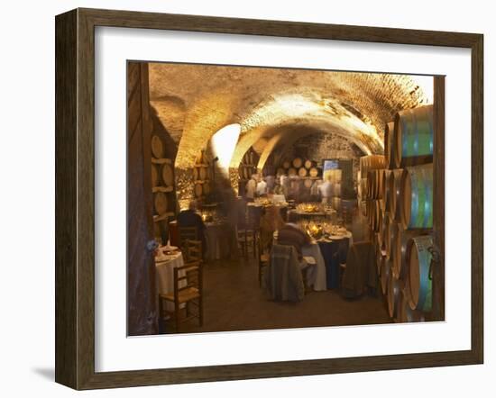 Underground Barrel Aging Room, Bodega Juanico Familia Deicas Winery, Juanico, Canelones, Uruguay-Per Karlsson-Framed Photographic Print