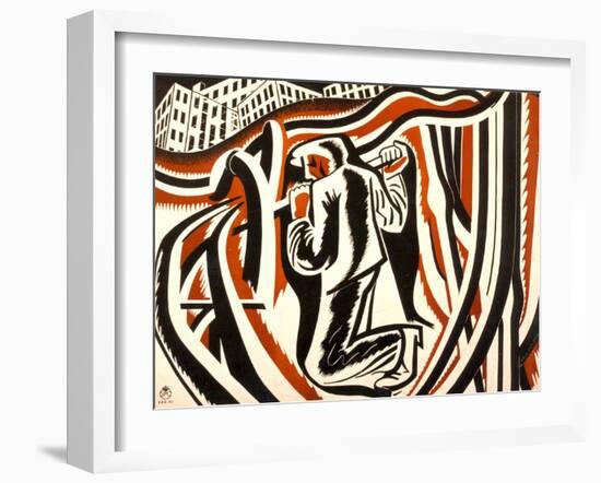 Underground Cable-John Farleigh-Framed Art Print