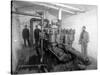 Underground Pump Room in Coal Mine, Newcastle, WA, 1909-Asahel Curtis-Stretched Canvas