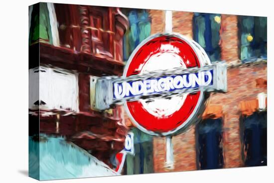 Underground Sign II - In the Style of Oil Painting-Philippe Hugonnard-Stretched Canvas