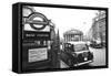 Underground Station Bank, London-null-Framed Stretched Canvas