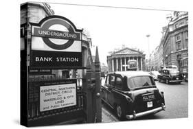 Underground Station Bank, London-null-Stretched Canvas