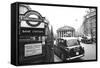 Underground Station Bank, London-null-Framed Stretched Canvas