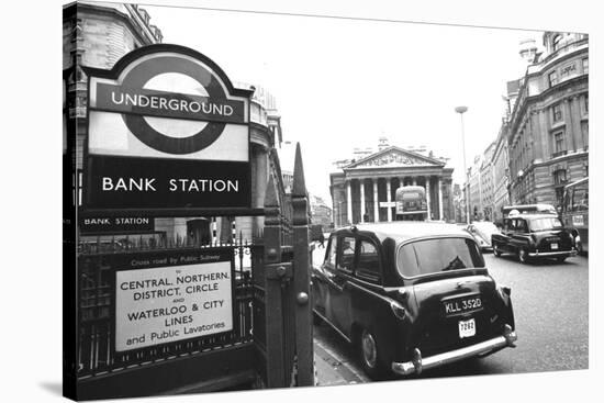 Underground Station Bank, London-null-Stretched Canvas