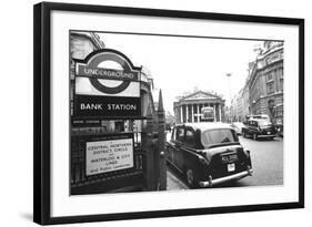 Underground Station Bank, London-null-Framed Photographic Print