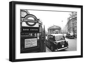 Underground Station Bank, London-null-Framed Photographic Print