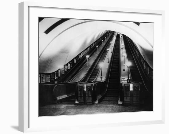 Underground Station, London, C.1930-null-Framed Photographic Print