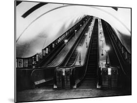 Underground Station, London, C.1930-null-Mounted Photographic Print