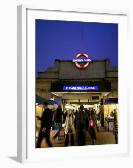 Underground Station, London, England-Neil Farrin-Framed Photographic Print