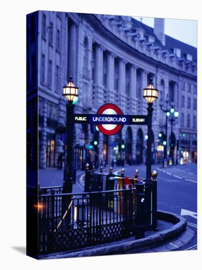 Underground Station Sign, London, United Kingdom, England-Christopher Groenhout-Stretched Canvas