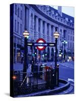 Underground Station Sign, London, United Kingdom, England-Christopher Groenhout-Stretched Canvas