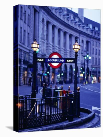 Underground Station Sign, London, United Kingdom, England-Christopher Groenhout-Stretched Canvas