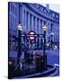 Underground Station Sign, London, United Kingdom, England-Christopher Groenhout-Stretched Canvas