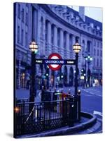 Underground Station Sign, London, United Kingdom, England-Christopher Groenhout-Stretched Canvas