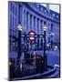 Underground Station Sign, London, United Kingdom, England-Christopher Groenhout-Mounted Photographic Print