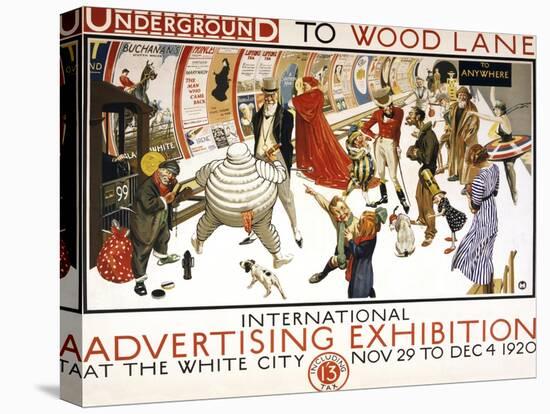 Underground to Wood Lane-null-Stretched Canvas