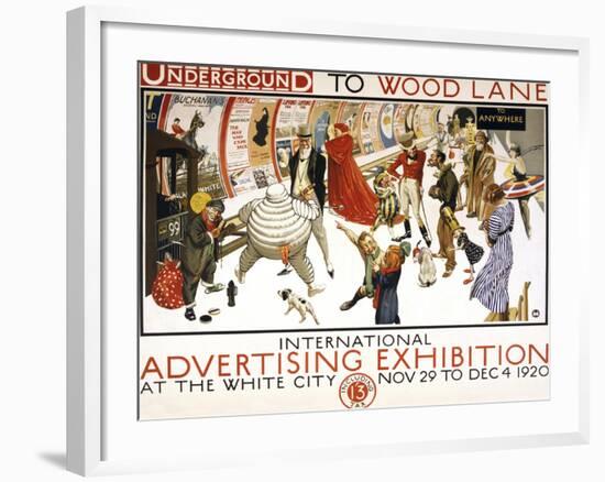 Underground to Wood Lane-null-Framed Giclee Print