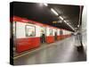 Underground Train, Milan, Lombardy, Italy, Europe-Vincenzo Lombardo-Stretched Canvas