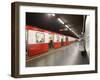 Underground Train, Milan, Lombardy, Italy, Europe-Vincenzo Lombardo-Framed Photographic Print