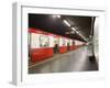 Underground Train, Milan, Lombardy, Italy, Europe-Vincenzo Lombardo-Framed Photographic Print