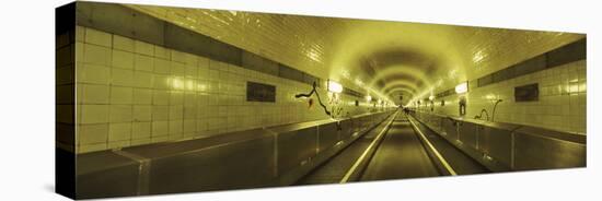 Underground Walkway, Old Elbe Tunnel, Hamburg, Germany-null-Stretched Canvas