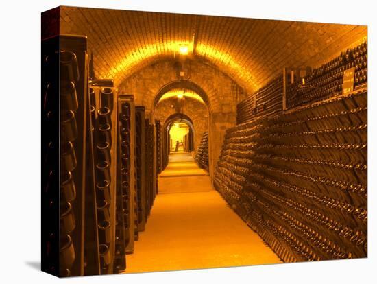 Underground Wine Cellar, Champagne Francois Seconde, Sillery Grand Cru-Per Karlsson-Stretched Canvas