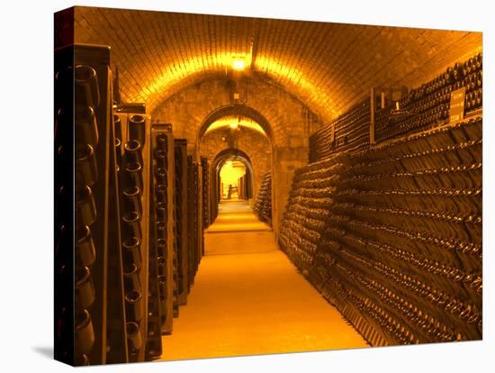 Underground Wine Cellar, Champagne Francois Seconde, Sillery Grand Cru-Per Karlsson-Stretched Canvas