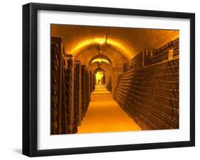 Underground Wine Cellar, Champagne Francois Seconde, Sillery Grand Cru-Per Karlsson-Framed Photographic Print