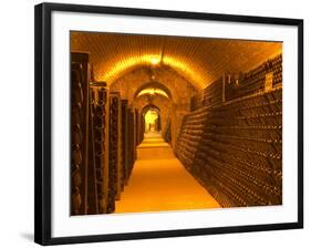 Underground Wine Cellar, Champagne Francois Seconde, Sillery Grand Cru-Per Karlsson-Framed Photographic Print