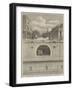 Underground Works at the Junction of Hampstead-Road, Euston-Road, and Tottenham-Court-Road-null-Framed Giclee Print