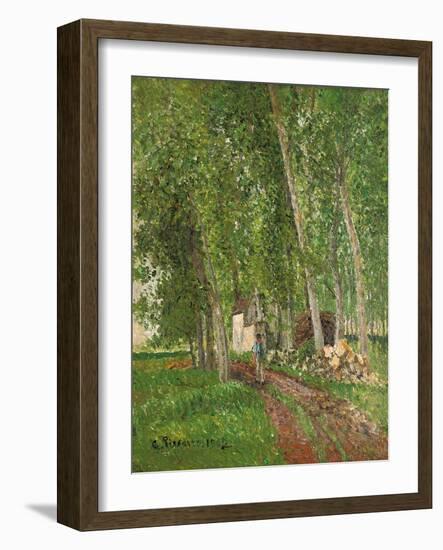 Undergrowth at Moret, 1902-Camille Pissarro-Framed Giclee Print