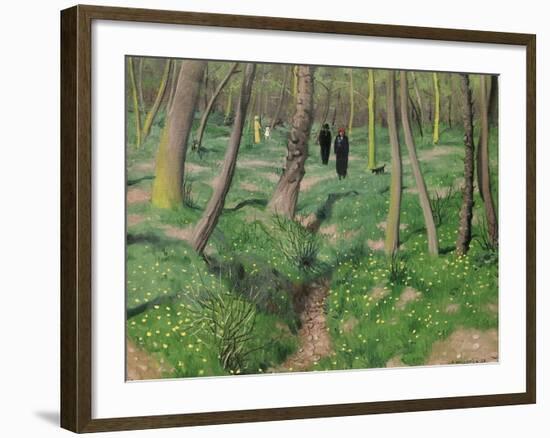 Undergrowth in Spring, 1923-Félix Vallotton-Framed Giclee Print