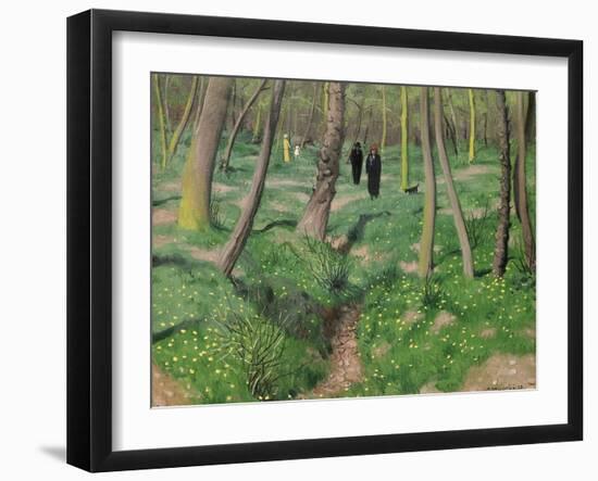 Undergrowth in Spring, 1923-Félix Vallotton-Framed Giclee Print