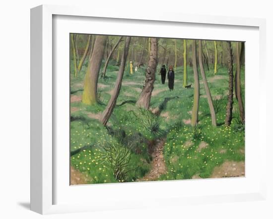 Undergrowth in Spring, 1923-Félix Vallotton-Framed Giclee Print