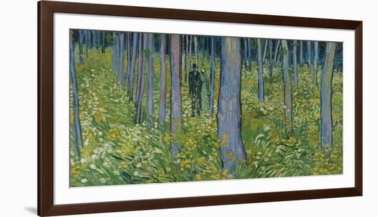 Undergrowth With Two Figures, 1890-Vincent Van Gogh-Framed Giclee Print