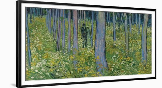 Undergrowth With Two Figures, 1890-Vincent Van Gogh-Framed Giclee Print